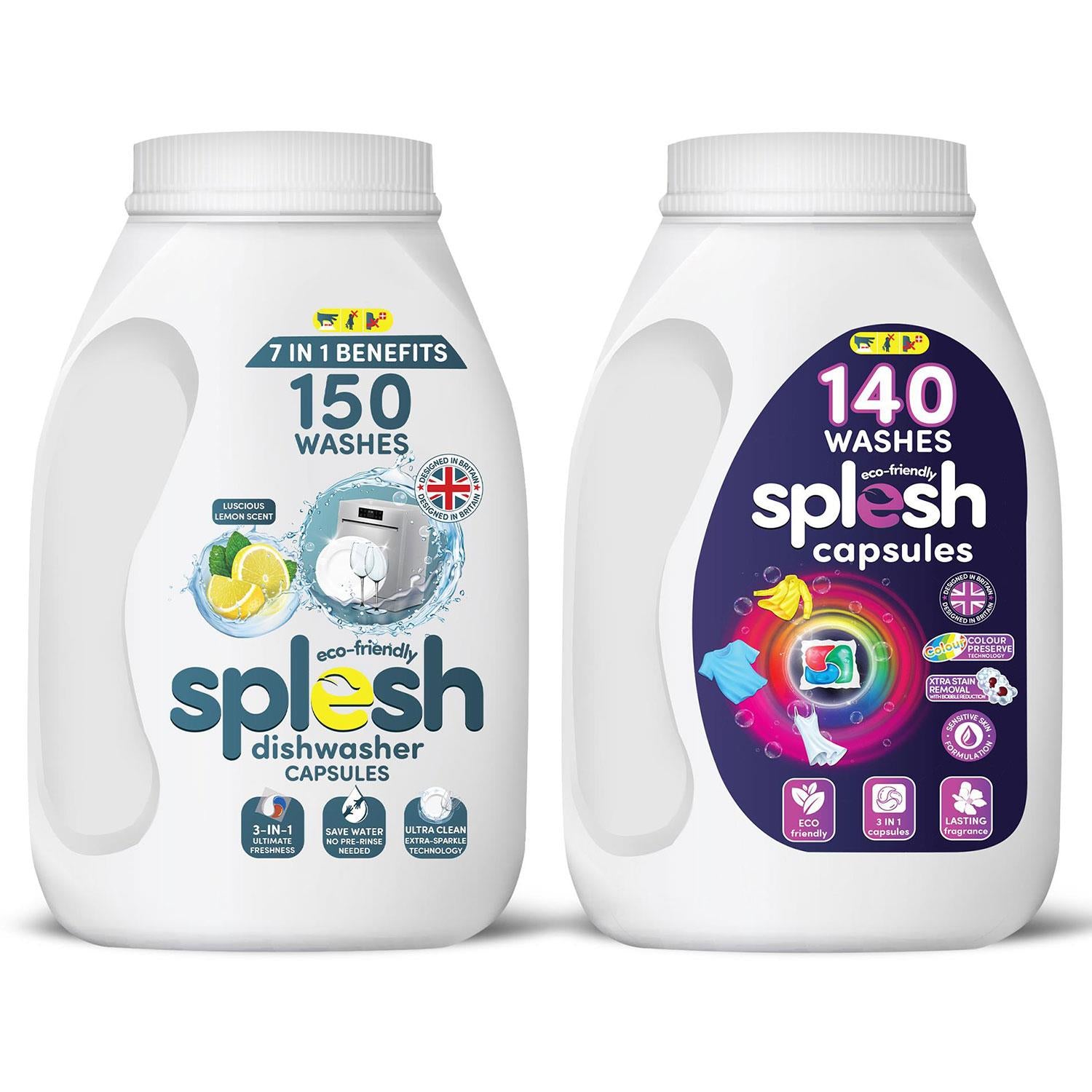 Splesh dishwasher capsules