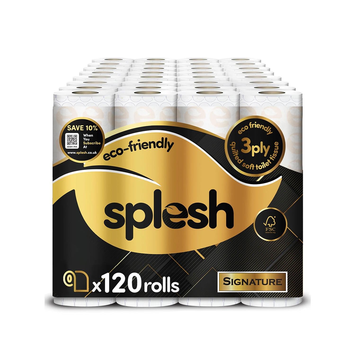 Splesh Signature Rolls Luxury Pineapple, Bergamot & Smoky Woods scented toilet tissue