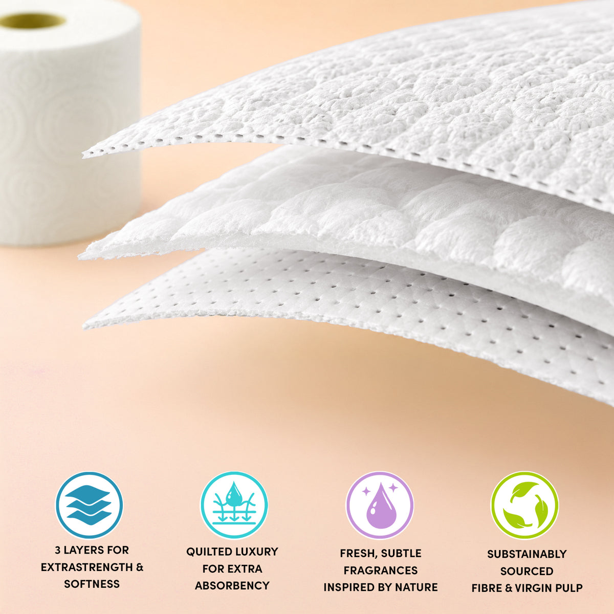 Splesh 3 ply toilet rolls