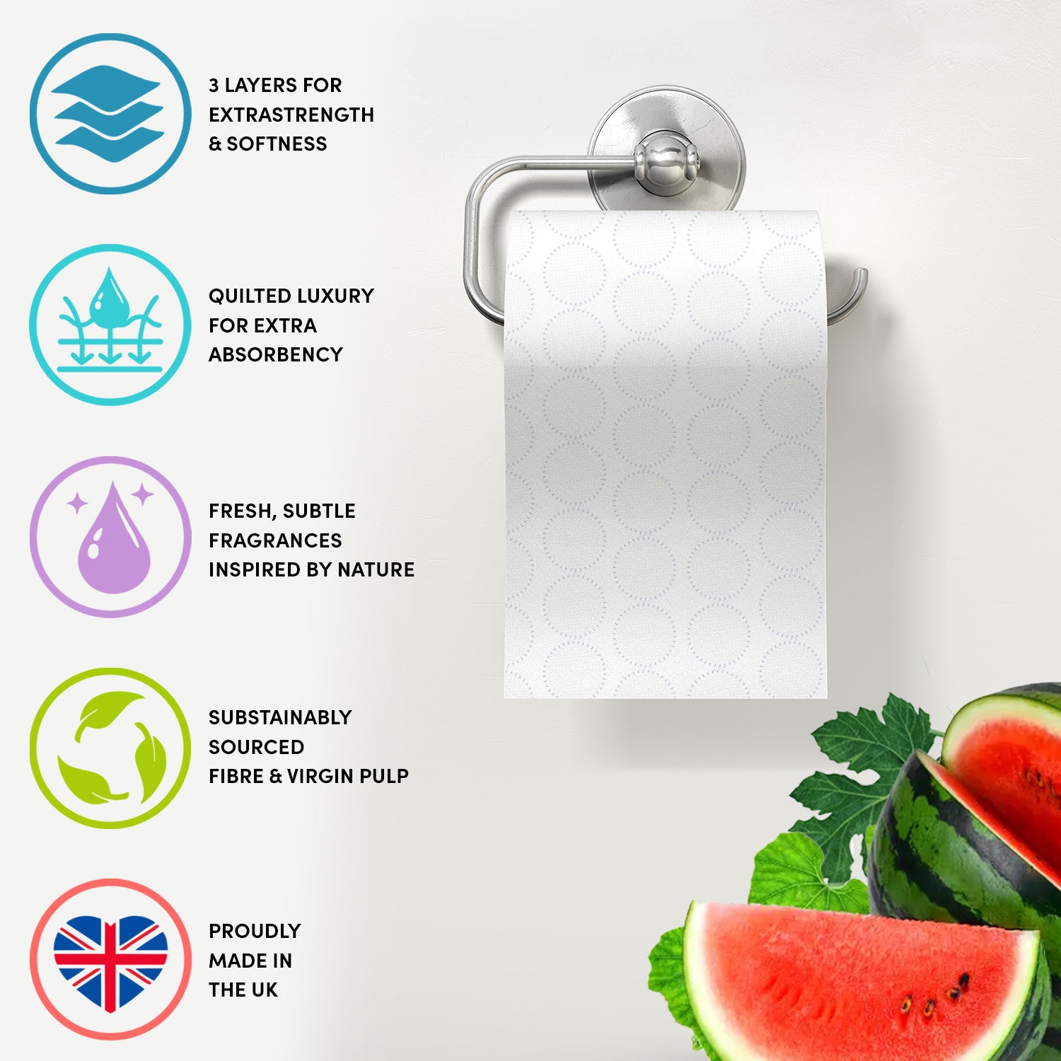 Splesh watermelon 3-Ply Toilet Roll