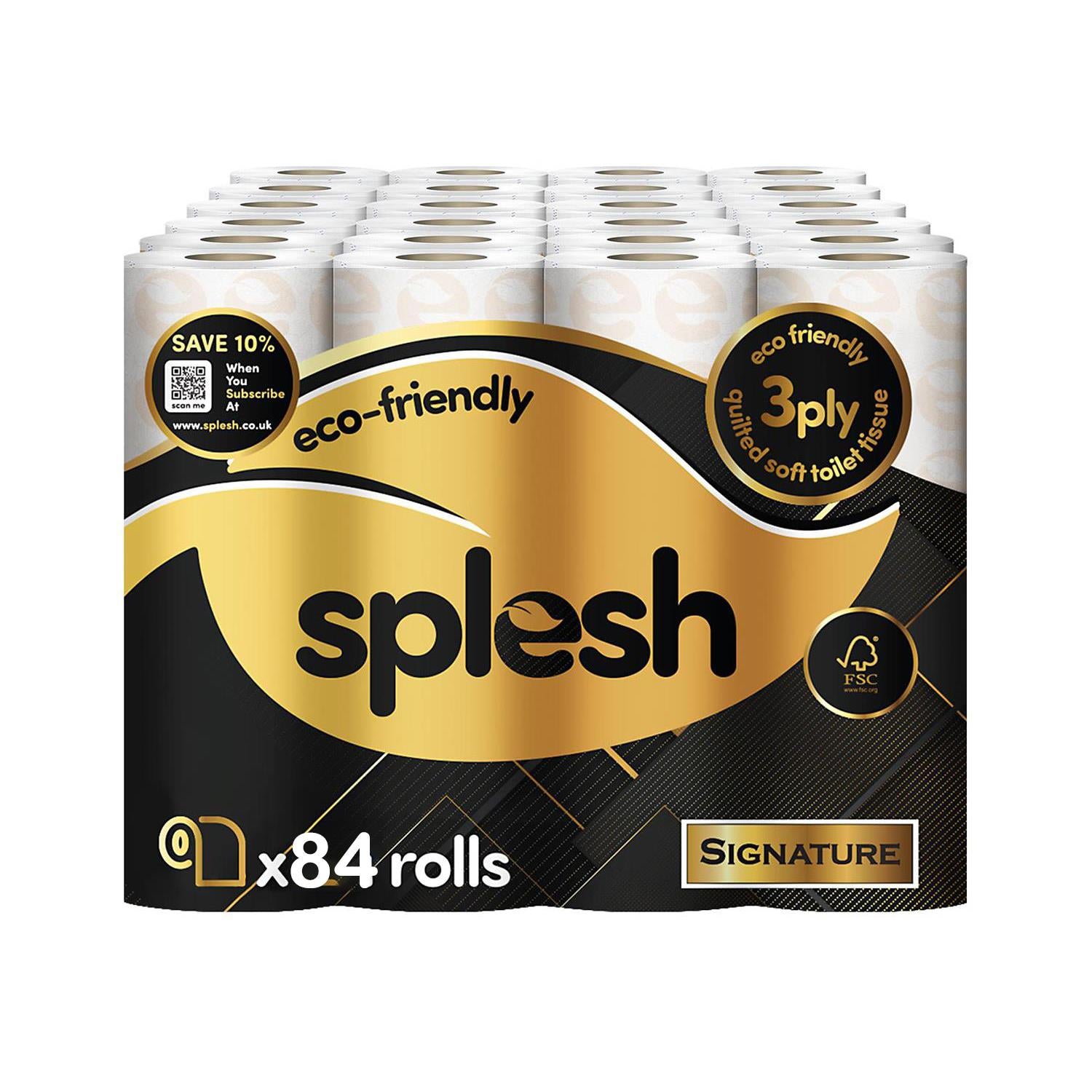Pack of 84 Splesh toilet paper rolls