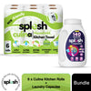 Splesh Culina XL Kitchen Towel 3 Ply 6 Rolls with 3in1 Laundry Capsules 140W