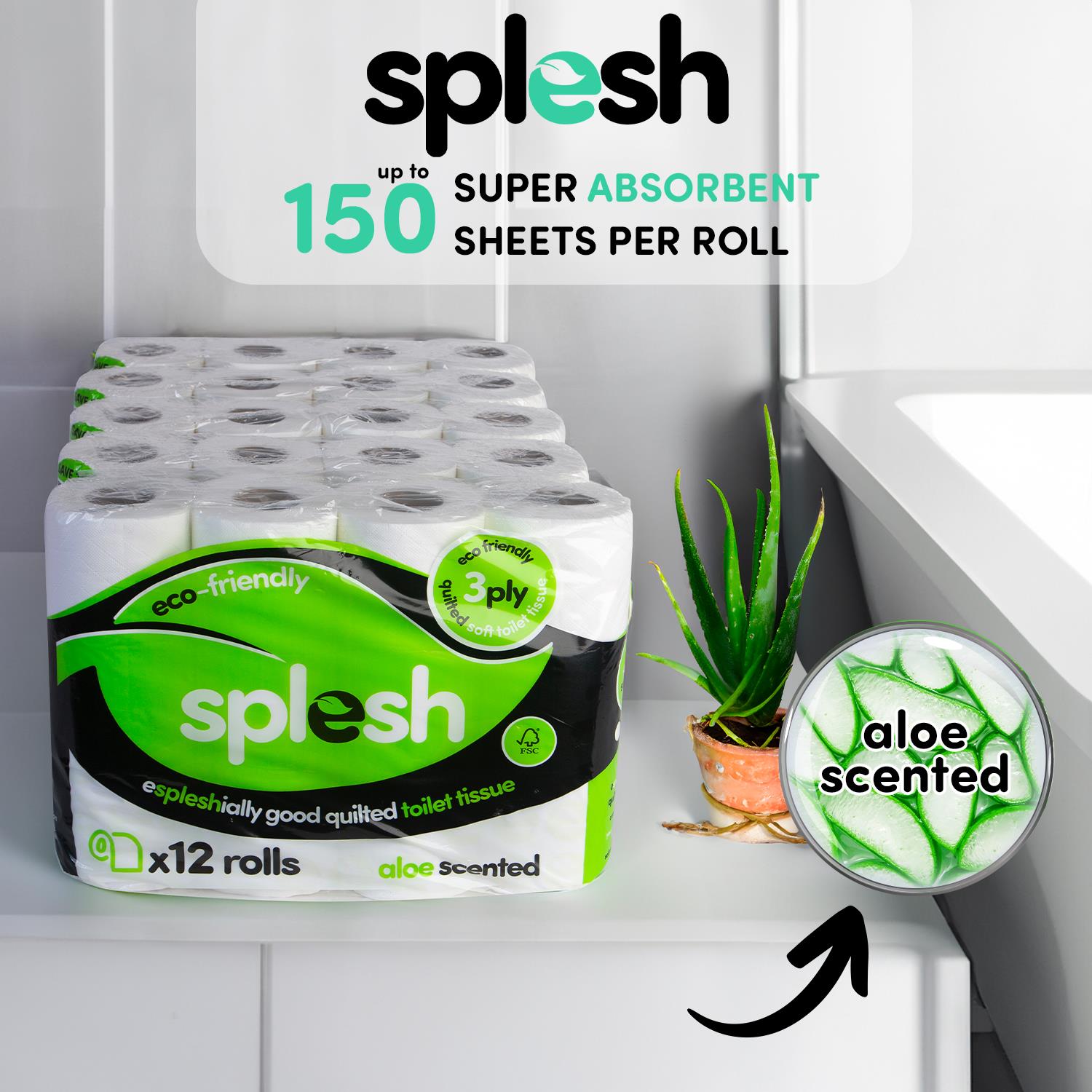 Pick & Mix Splesh Super Saver 72 Toilet Rolls Variety Pack - Splesh