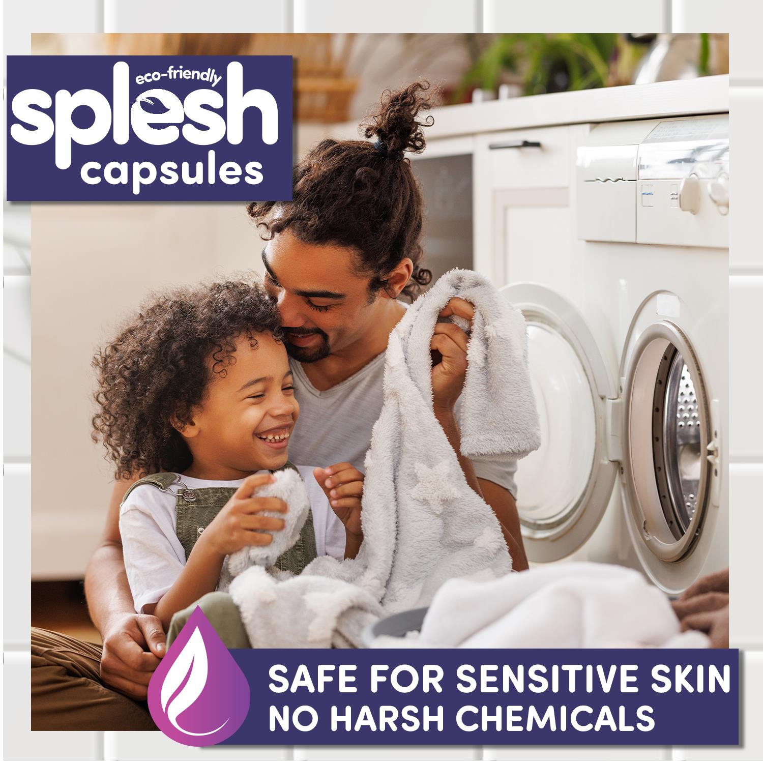 Splesh Xtra Stain Removal 3in1 Laundry Capsules, 5 Months Supply Bulk Buy 140 Washes - Splesh