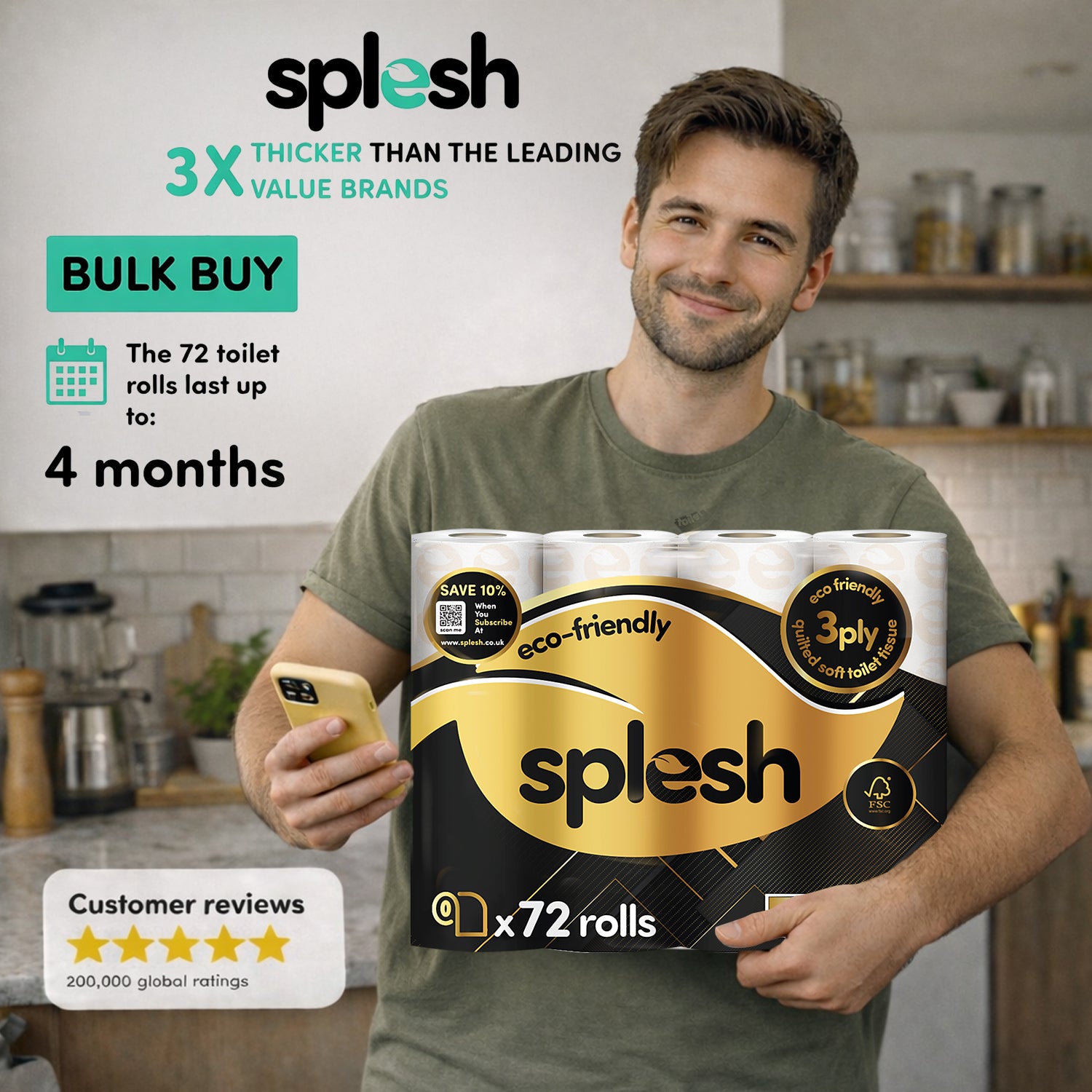 Splesh kitchen roll bulk buy