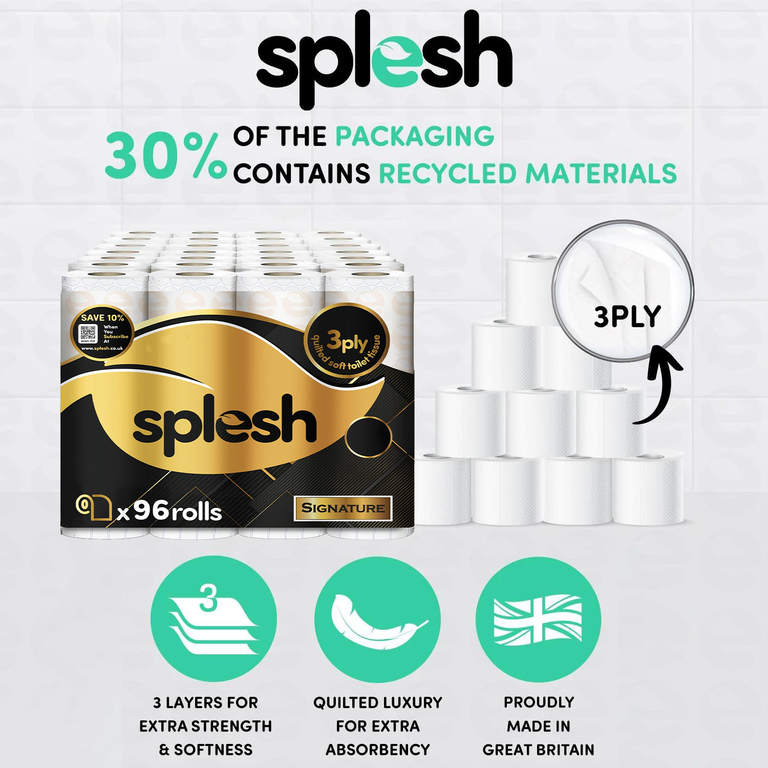 Splesh luxury toilet paper 