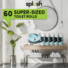 Splesh Toilet Roll Quilted White 60 Rolls with Culina Kitchen Towel 15 Rolls
