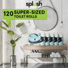 Splesh Toilet Roll Quilted White 120 Rolls with Culina Kitchen Towel 15 Rolls
