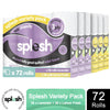 Splesh Super Saver 72 Toilet Rolls Variety Pack (36 Lemon+36 Lavender Rolls)