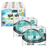 Splesh Toilet Roll Quilted White 120 Rolls with Culina Kitchen Towel 18 Rolls - Splesh