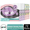 Splesh Super Saver 72 Toilet Rolls Variety Pack (36 Vanilla+36 Lavender Rolls)