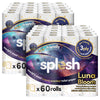 Splesh Soft & Quilted White, Lavender Aloe Vera or Lemon Toilet Tissue 120 Rolls
