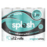 Splesh Toilet Roll, Soft & Quilted Eco-Friendly, White, 12 Rolls - Splesh