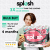 Splesh Quilted Toilet Roll Luxury Watermelon 3-Ply Soft Toilet Paper, 48 Rolls
