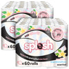 Splesh Soft & Quilted White, Lavender Aloe Vera or Lemon Toilet Tissue 120 Rolls