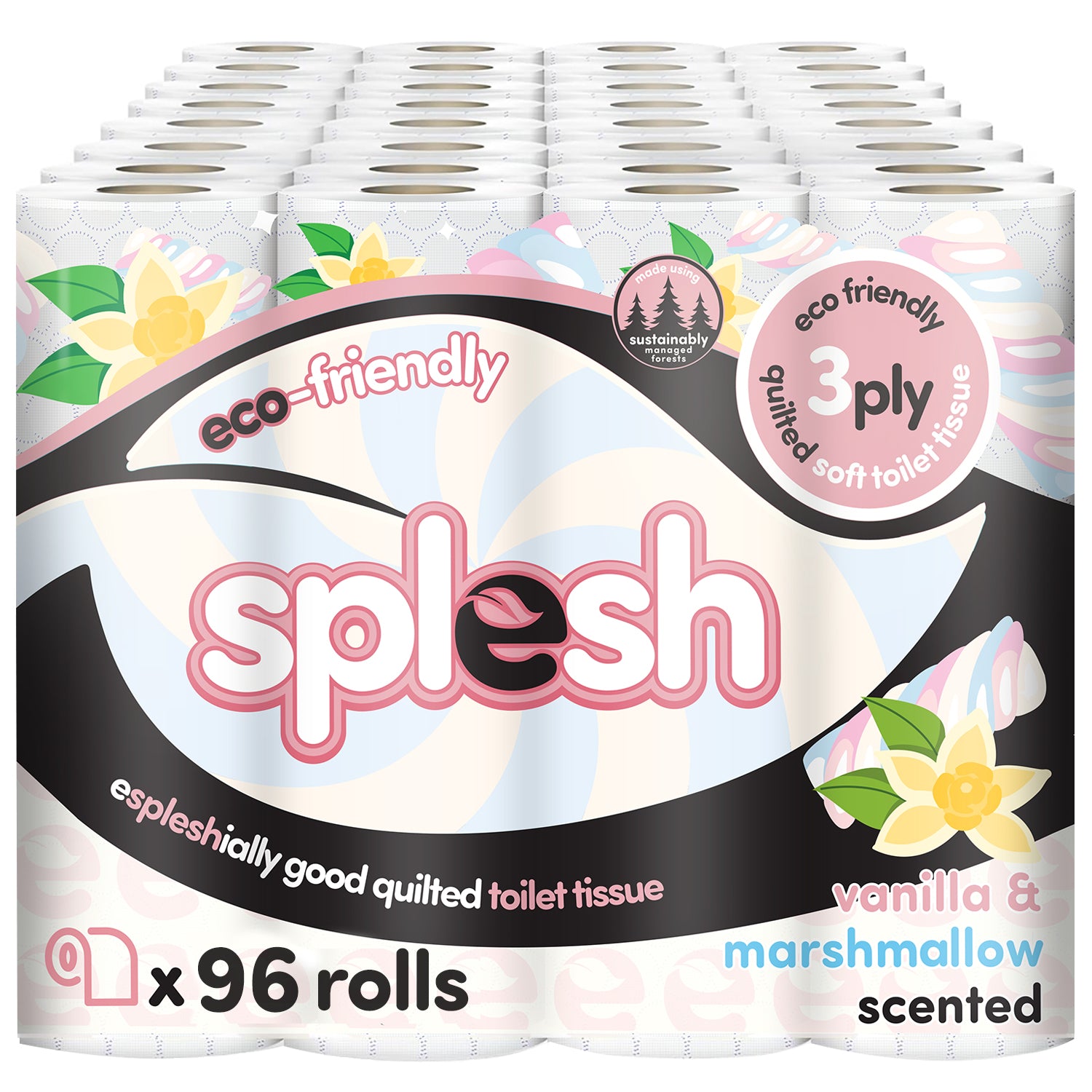 Toilet roll vanilla and mashmallow scented