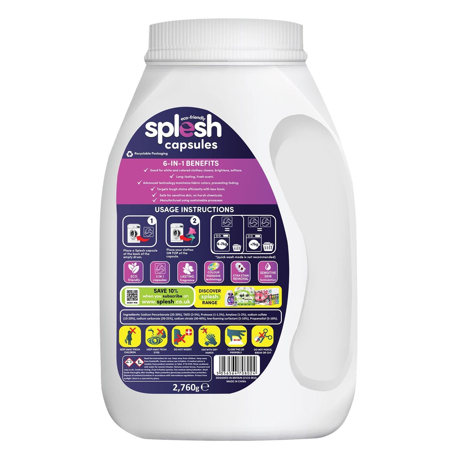 Splesh capsules container