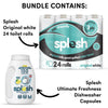 Splesh Toilet Paper Original White 3Ply 24 Rolls w/ 3in1 Dishwasher Tablets 150W