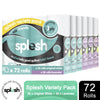 Splesh Super Saver 72 Toilet Rolls Variety Pack (36 White+36 Lavender Rolls)