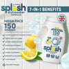 Splesh Toilet Paper Original White 3Ply 24 Rolls w/ 3in1 Dishwasher Tablets 150W