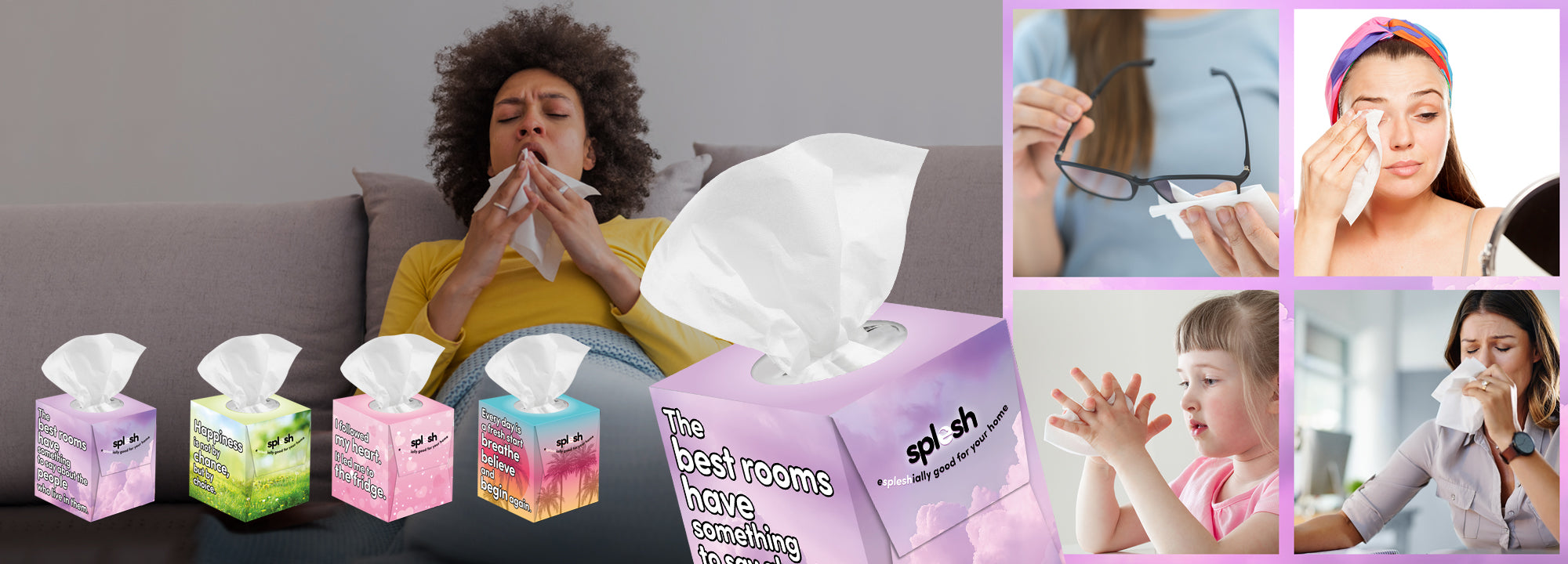splesh tissue boxes