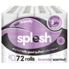 Splesh Toilet Roll, Soft & Quilted Eco-Friendly Lavender, 72 Rolls