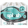 Splesh Toilet Roll, Soft & Quilted Eco-Friendly, White, 72 Rolls